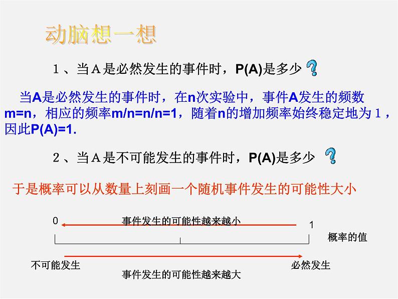 沪科初中数学九下《26.1 随机事件》PPT课件 (2)第6页