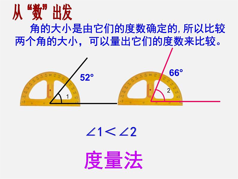 冀教初中数学七上《2.6角的大小》PPT课件第3页