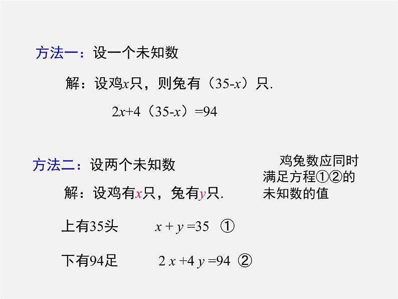 冀教初中数学七下《6.1二元一次方程组》PPT课件 (1)07