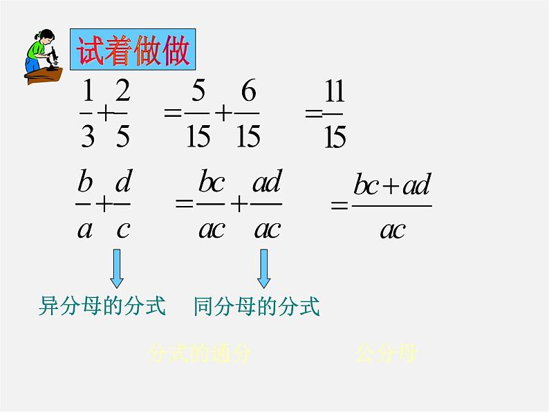 冀教初中数学八上《12.3分式的加减》PPT课件 (2)02