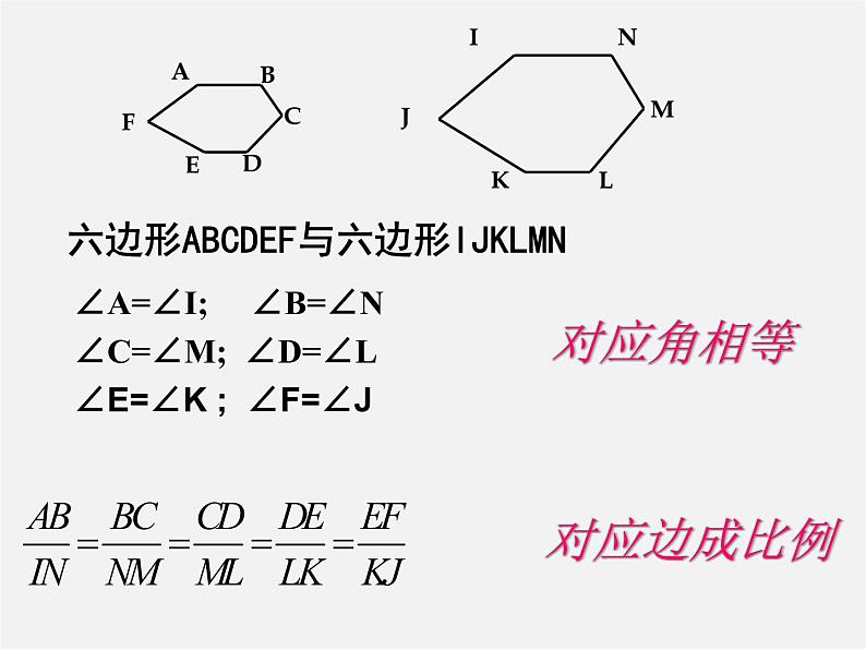 冀教初中数学九上《25.7 相似多边形和图形的位似》PPT课件 第2页