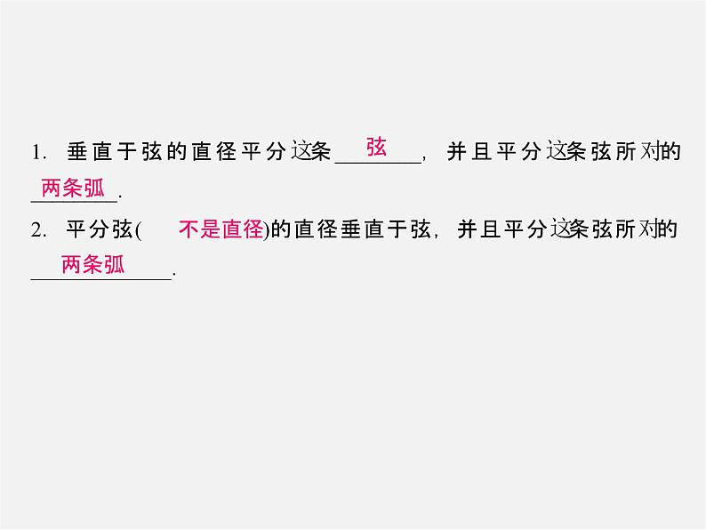 冀教初中数学九上《28.4 垂径定理》PPT课件02