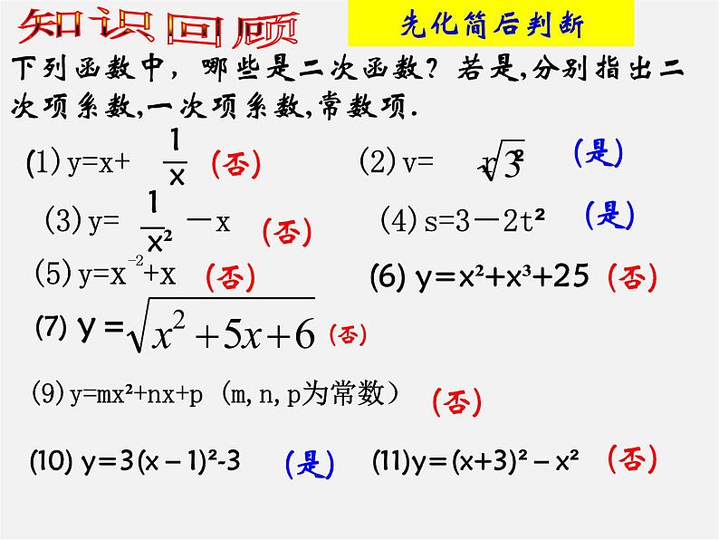 冀教初中数学九下《30.2 二次函数的图像和性质》PPT课件 第2页