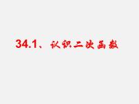 冀教版九年级下册30.1 二次函数课文配套ppt课件