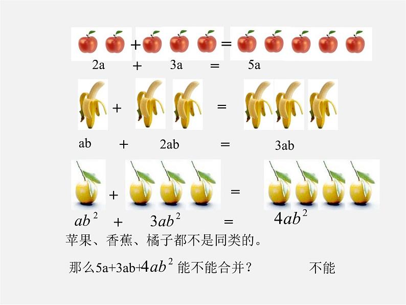 北京课改初中数学七上《2.2同类项与合并同类项》PPT课件 第5页