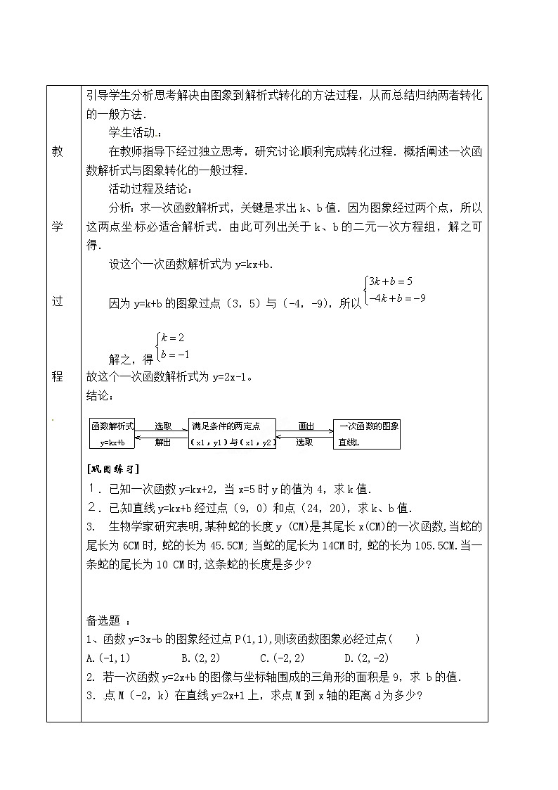 北京课改初中数学八下《15.6一次函数的性质》word教案 (2)02