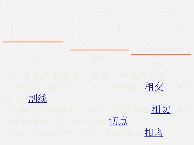 北京课改初中数学九下《24.1直线和圆的位置关系》PPT课件 第6页