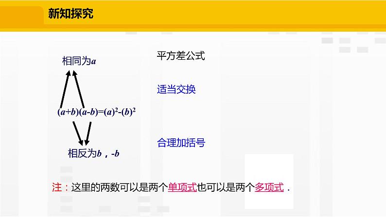 北师大版数学七年级下册课件1.5.1 平方差公式的认识第8页