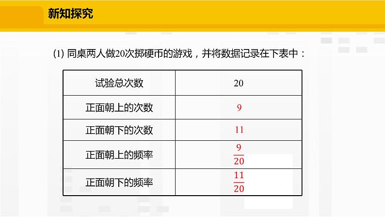 北师大版数学七年级下册课件6.2 频率的稳定性08