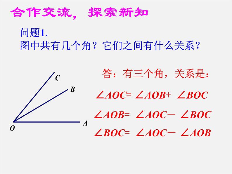 华东师大初中数学七上《4.6.2 角的比较与运算课件第5页