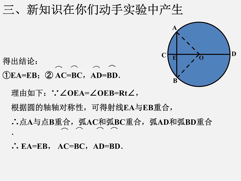 北京课改初中数学九上《22.3圆的对称性》课件 北京课改版05