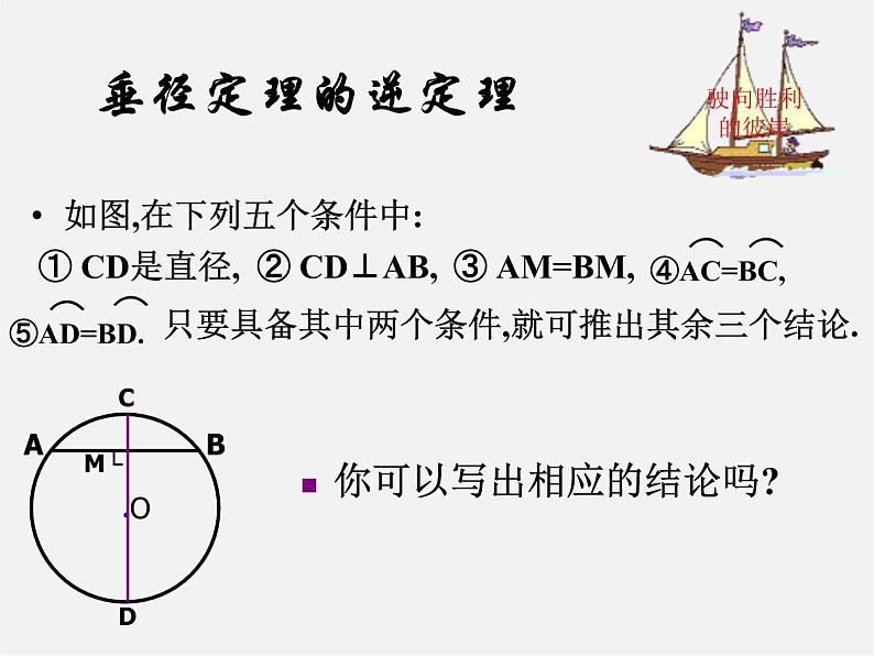 北京课改初中数学九上《22.3圆的对称性》课件 北京课改版08