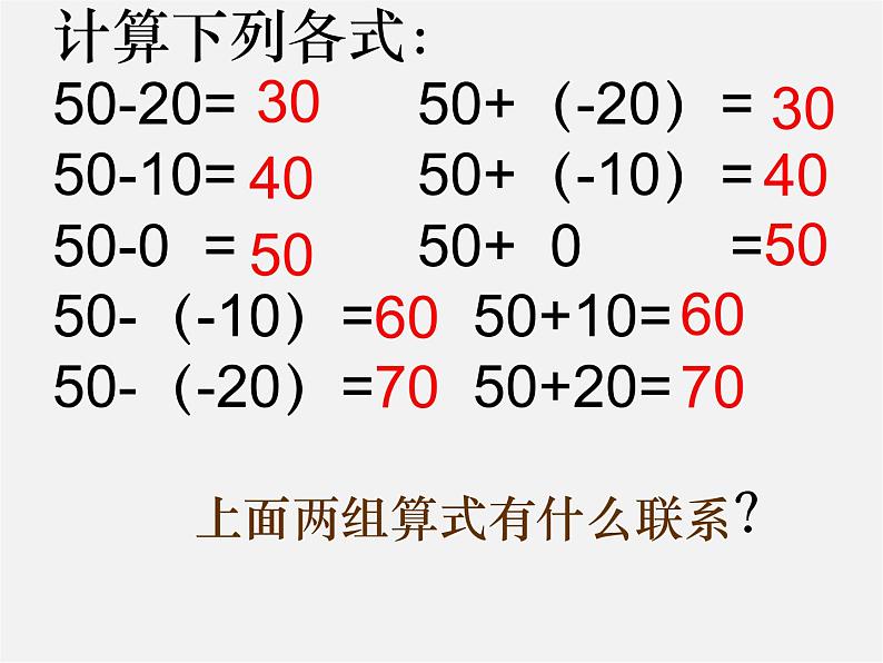 华东师大初中数学七上《2.7有理数的减法》PPT课件 (3)06