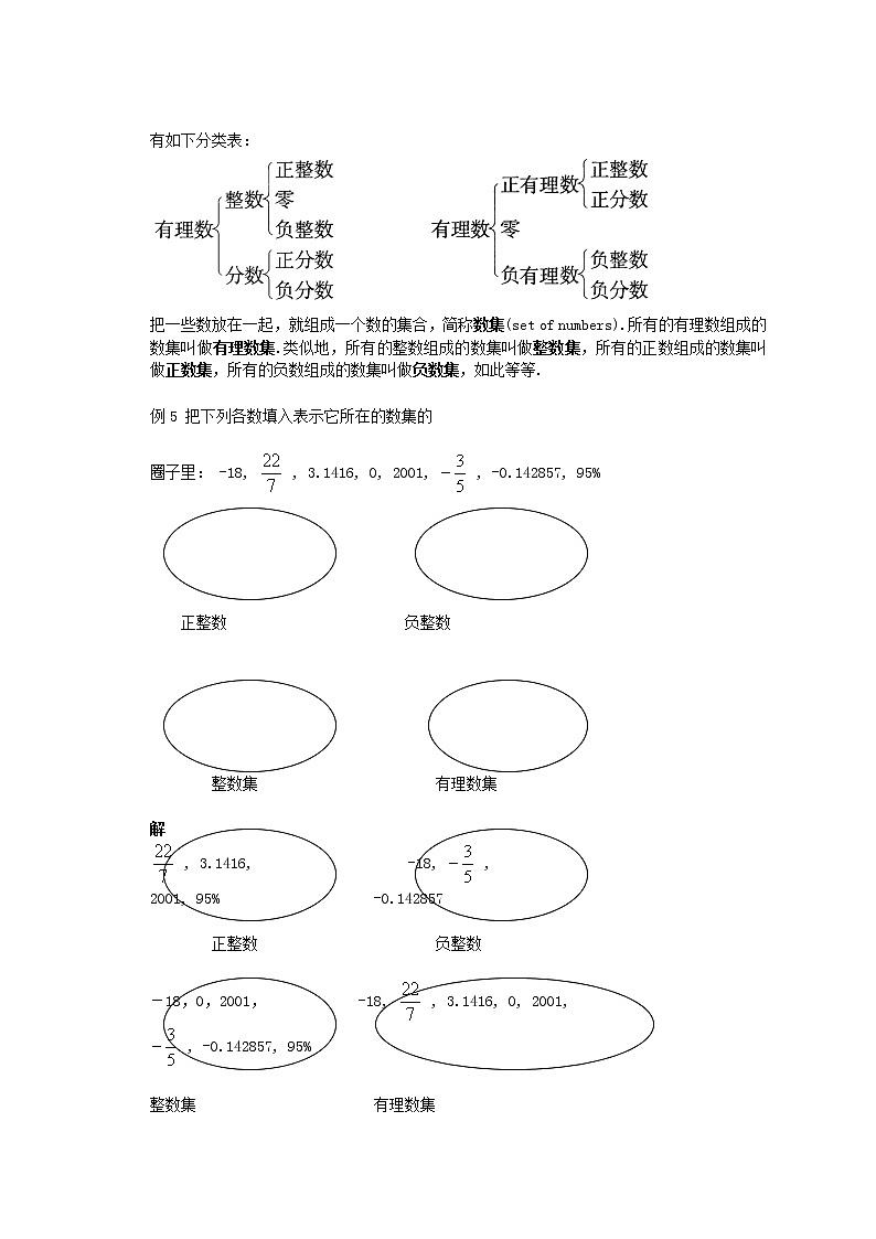 华东师大初中数学七上《2.1有理数》word教案第3页