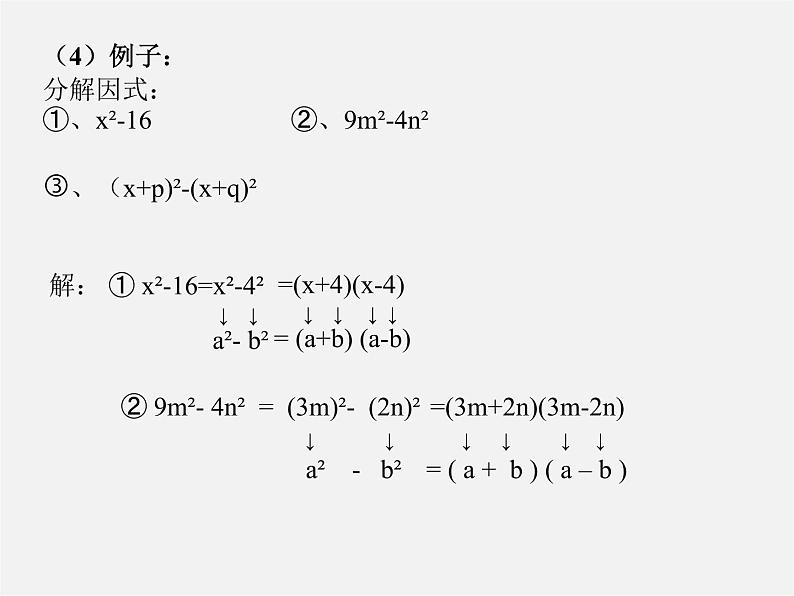 华东师大初中数学八上《12.5因式分解》PPT课件 (2)05