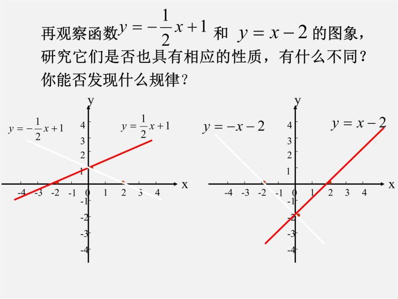 华东师大初中数学八下《17.3.3 一次函数的性质》课件04