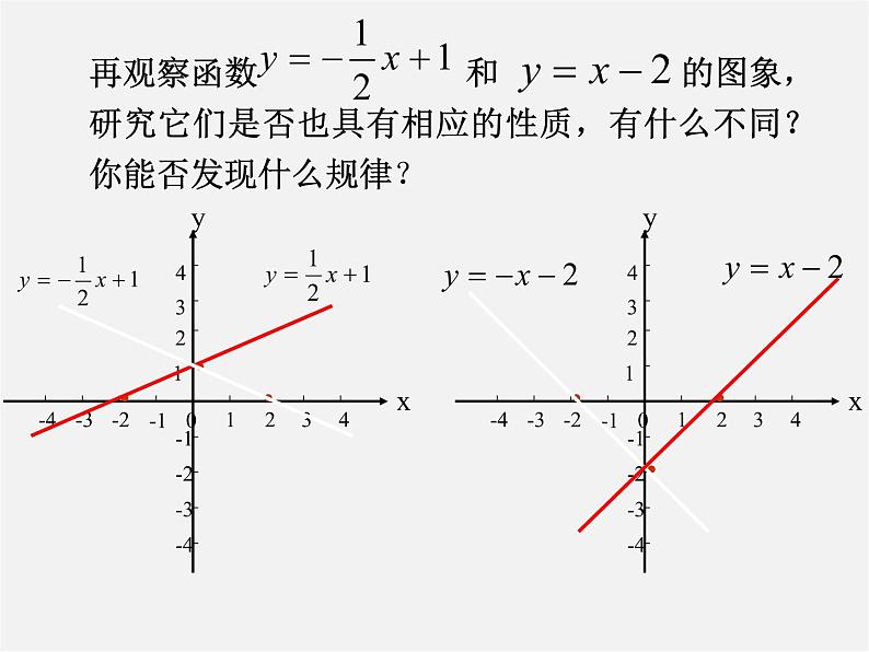 华东师大初中数学八下《17.3.3 一次函数的性质》课件第4页