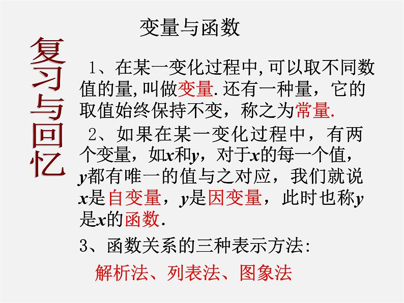 华东师大初中数学八下《17.2.2 函数的图象》PPT课件第2页