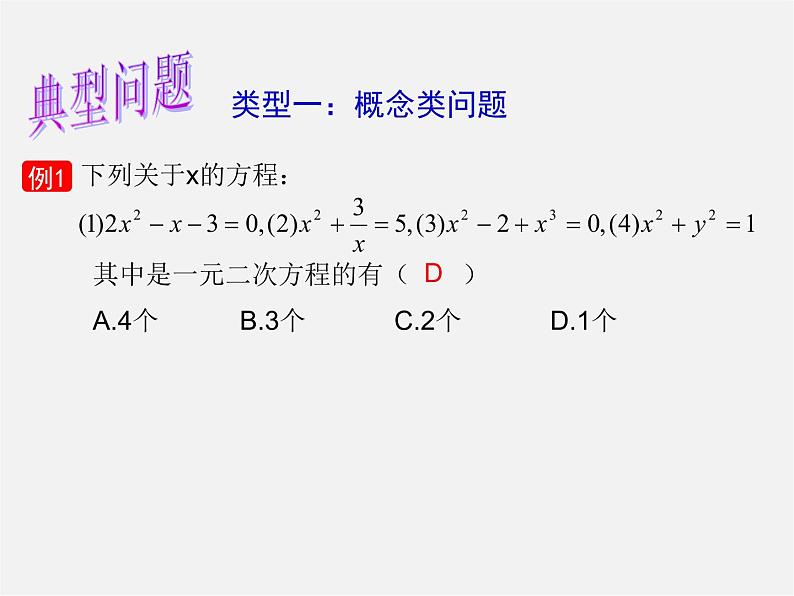 华东师大初中数学九上《第22章 一元二次方程复习课件204