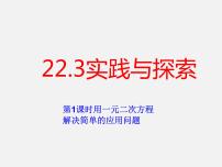 华师大版九年级上册22.3 实践与探索背景图课件ppt