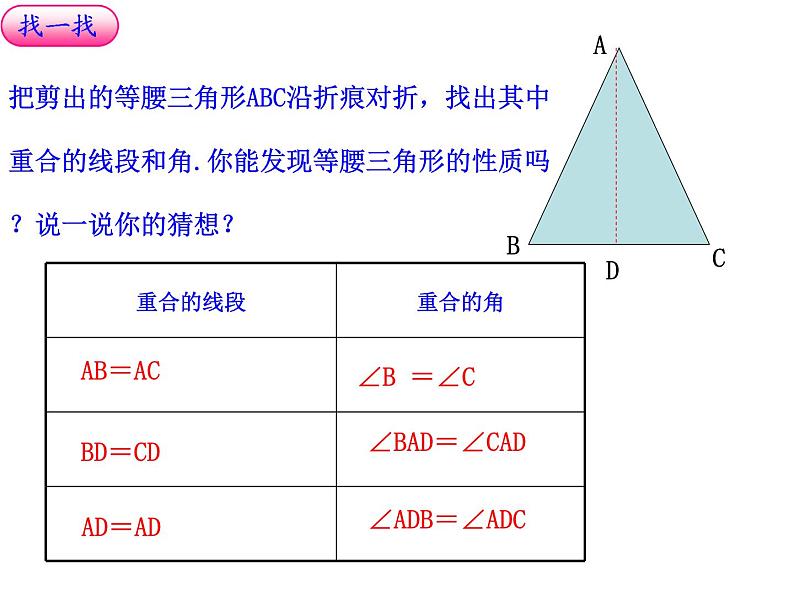 人教版八年级数学上册教学课件-13.3.1 等腰三角形9第3页
