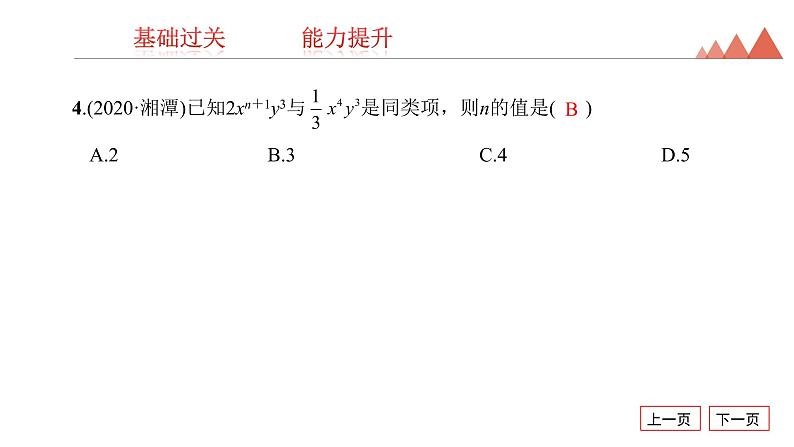 第2讲　整式与因式分解-2021年中考数学一轮复习知识考点习题课件（22张）05