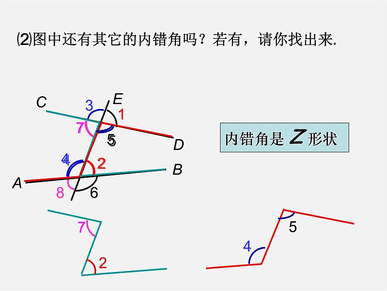 青岛初中数学七下《9.1同位角、内错角、同旁内角》PPT课件 (1)08