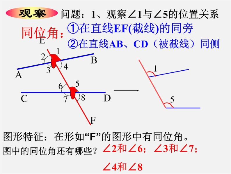青岛初中数学七下《9.1同位角、内错角、同旁内角》PPT课件 (2)05