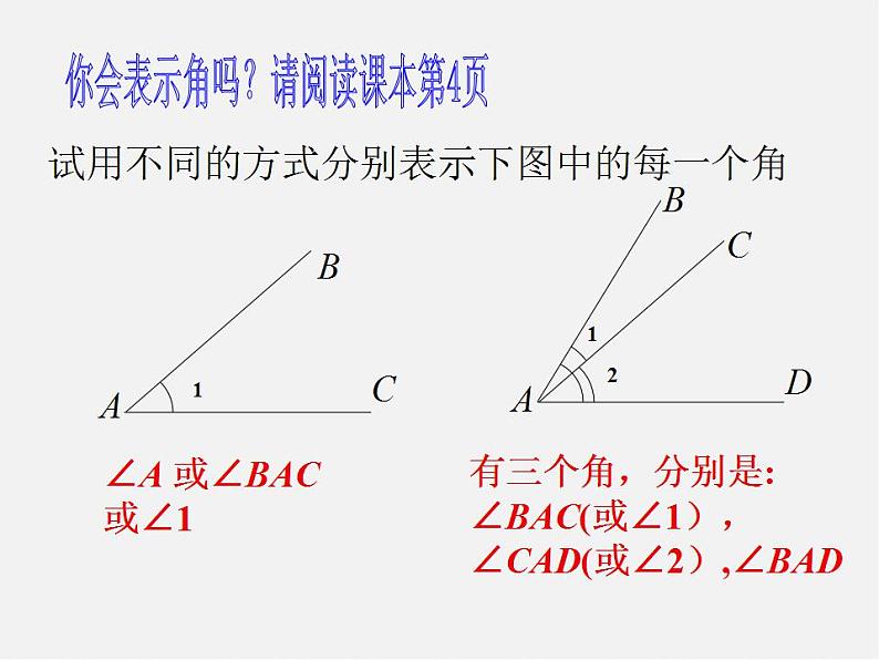 青岛初中数学七下《8.1角的表示》PPT课件 (4)第6页