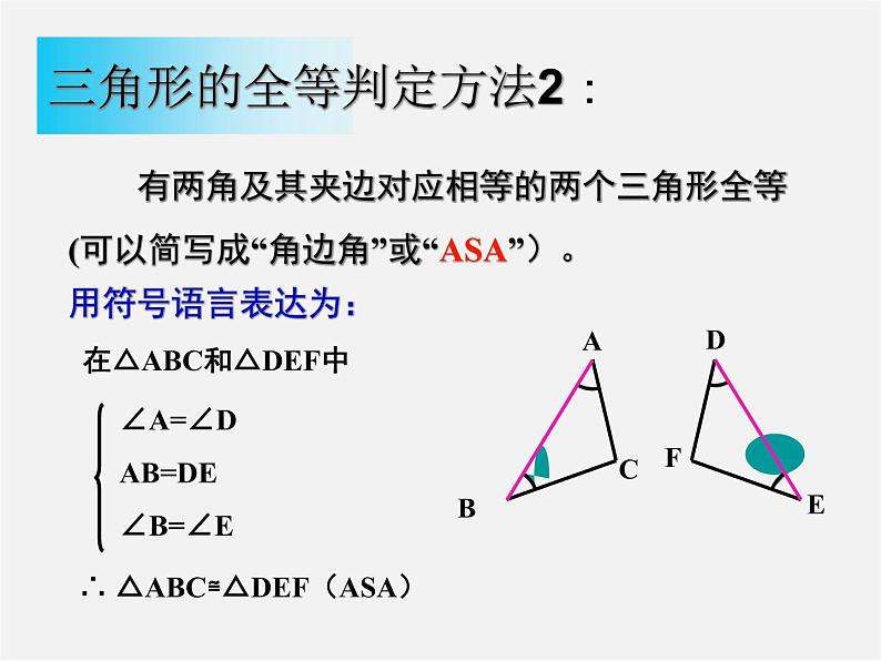 青岛初中数学八上《1.1 全等三角形课件06