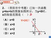 青岛初中数学八下《10.5一次函数与一元一次不等式》PPT课件 (2)