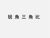 銳角三角比PPT課件免費(fèi)下載