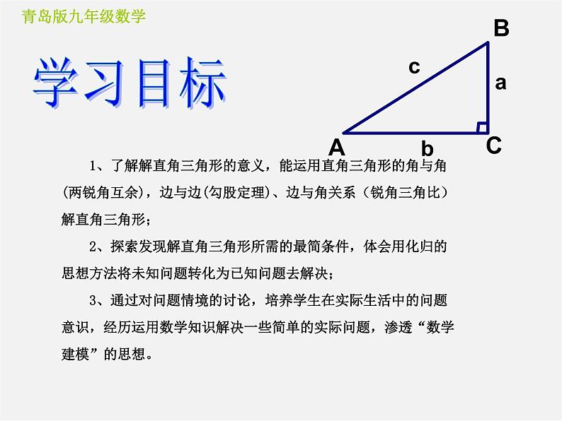 青岛初中数学九上《2.4解直角三角形》PPT课件 (1)02