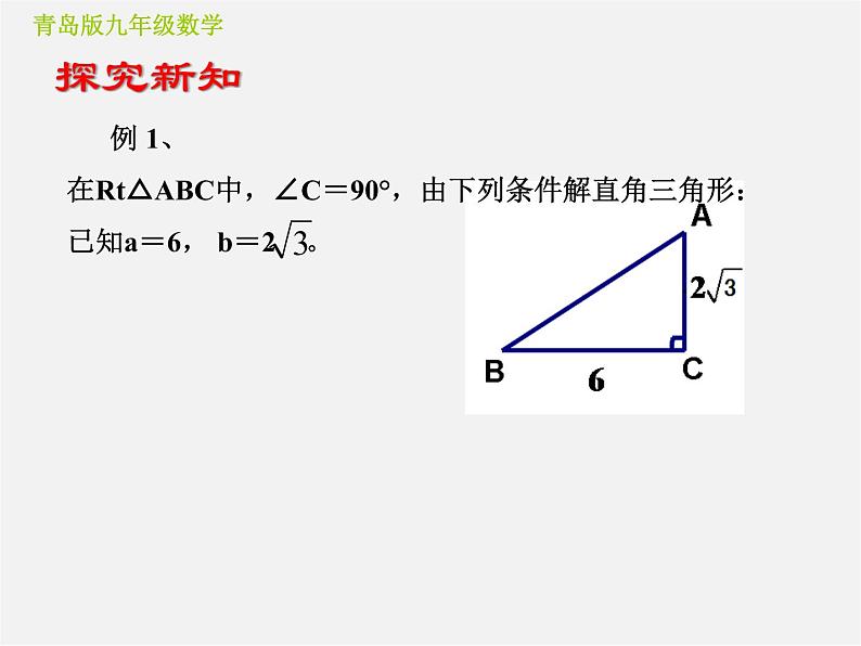 青岛初中数学九上《2.4解直角三角形》PPT课件 (1)07