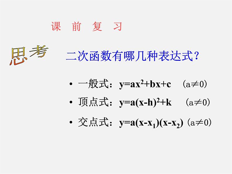 青岛初中数学九下《5.5确定二次函数的表达式》PPT课件第3页