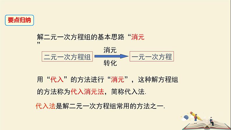 1.2.1 代入消元法解二元一次方程组（课件）2021-2022学年七年级数学下册同步教学（湘教版）07