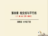 4.5 垂线（第一课时）（课件）2021-2022学年七年级数学下册同步教学（湘教版）