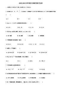 甘肃省张掖市甘州中学2020-2021学年第一学期八年级上期中复习考试数学试卷（Word版，无答案）