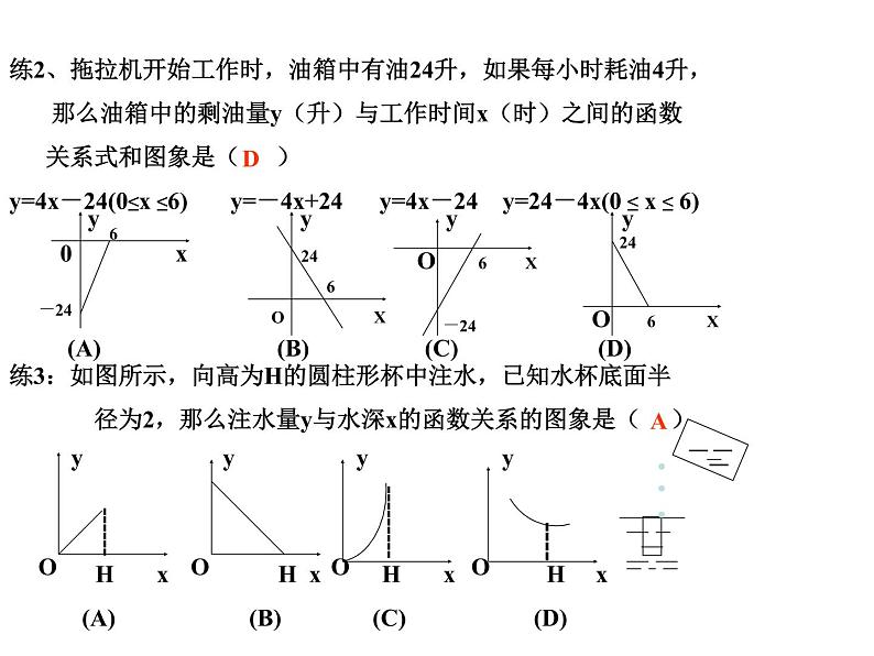 人教版数学八年级下册 19.2 一次函数＿复习课　PPT 课件第7页