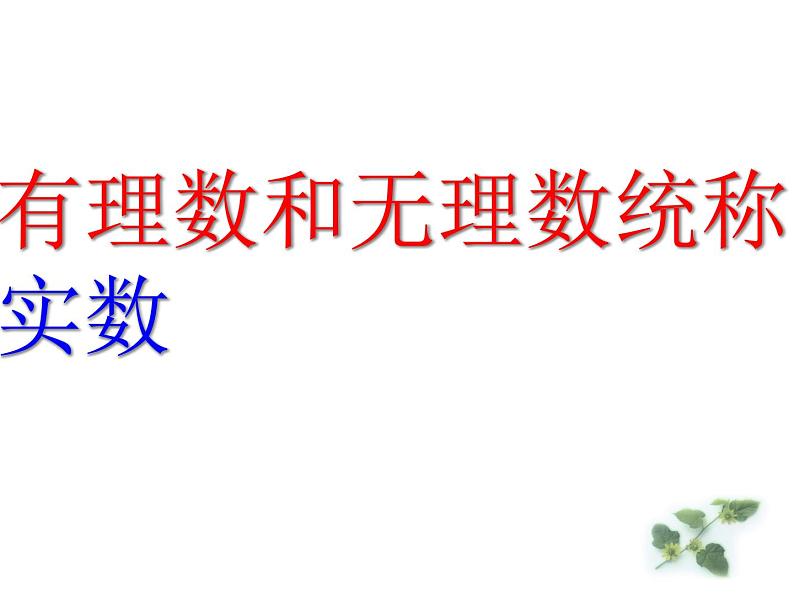 人教版数学七年级下册 6.3 实数 课件07