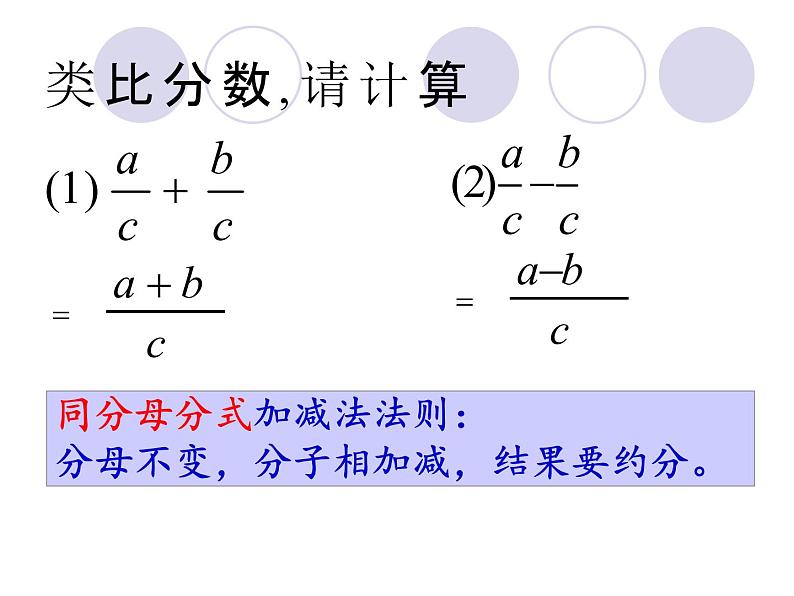 人教版数学八上 15.2.2分式的加减（1）课件(共18张PPT)第7页