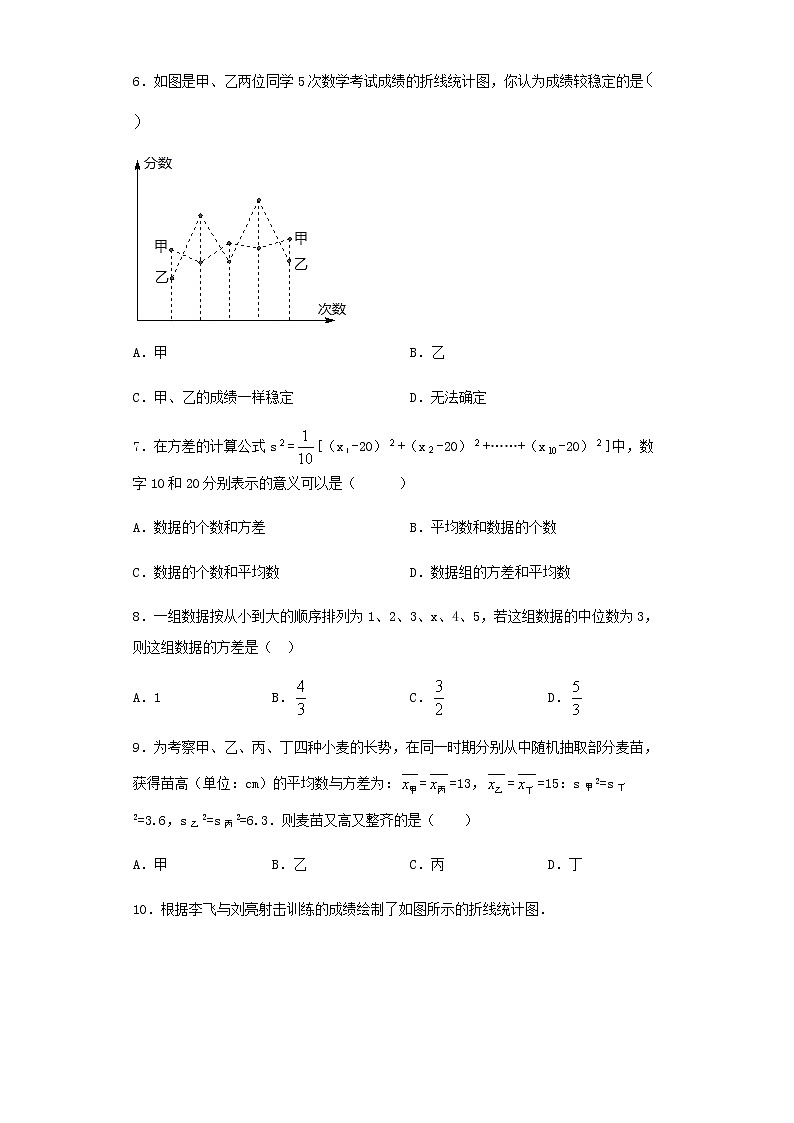 20.2.2《方差的应用》课件+教案+同步练习02