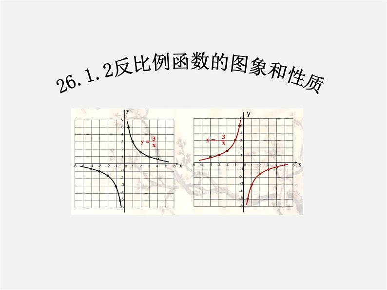 第5套 26.1.2 反比例函数的图像和性质课件101