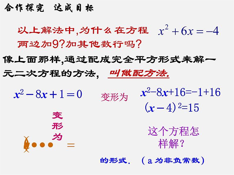 第6套人教初中数学九上  21.2 用配方法解一元二次方程（第2课时）课件08