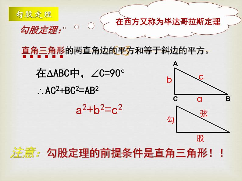 2020-2021学年人教版数学八年级下册：17.1 勾股定理-课件08