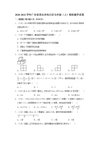 2020-2021学年广东省茂名市电白区七年级（上）期末数学试卷   解析版