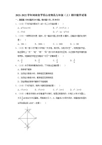 2021-2022学年河南省平顶山市郏县九年级（上）期中数学试卷   解析版