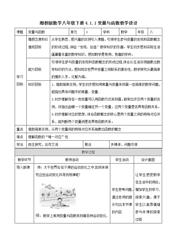 4.1.1变量与函数(课件+教案+练习）01