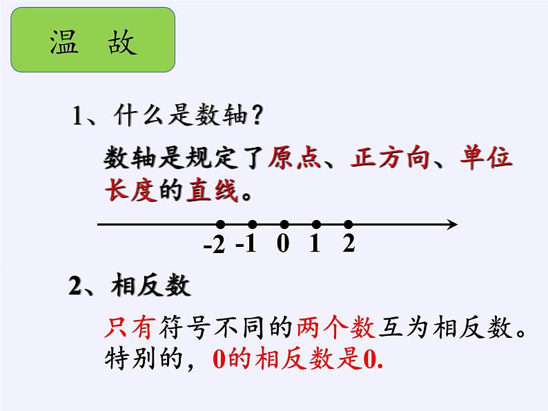 沪科版数学七年级上册 1.2 数轴、相反数和绝对值(3) 课件02