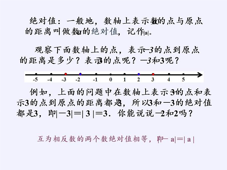 沪科版数学七年级上册 1.2 数轴、相反数和绝对值(4) 课件04